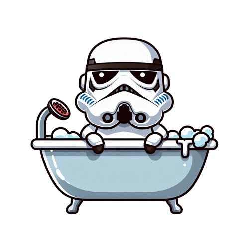 Stormtrooper i Badekar