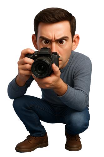 Fotograf med kamera