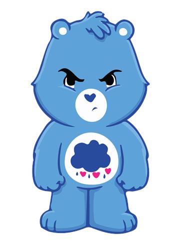 Blå Bamse med Sky