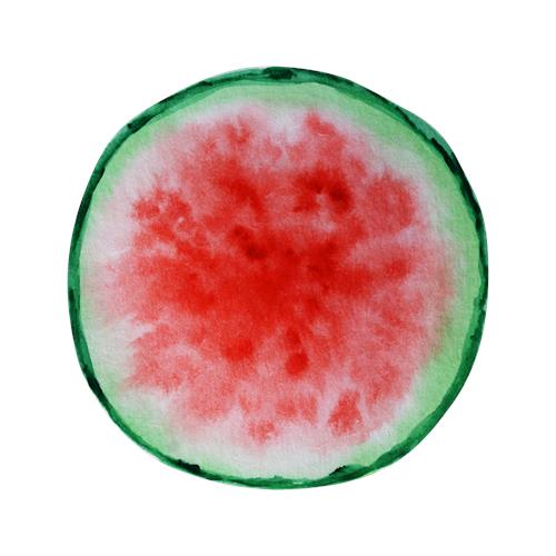 Saftig Vandmelon Skive