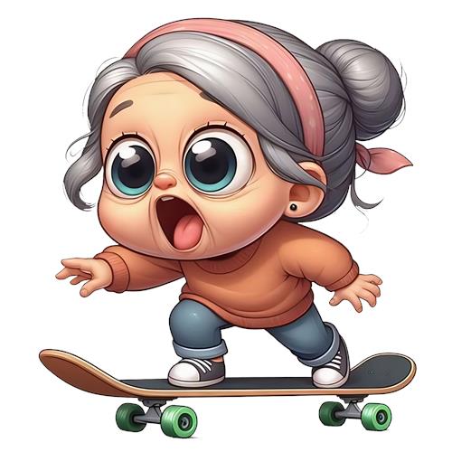 Skater Bedstemor på Brættet