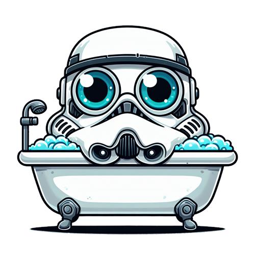 Stormtrooper i Badekar