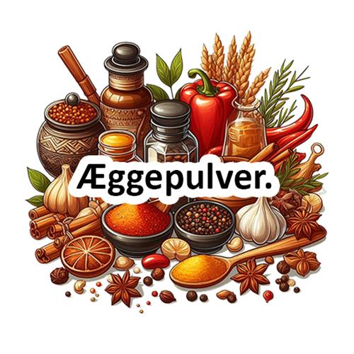 Krydderier og Æggepulver