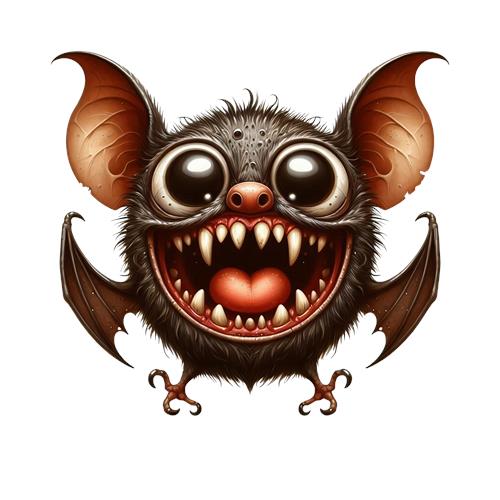 Sød og skræmmende flagermus