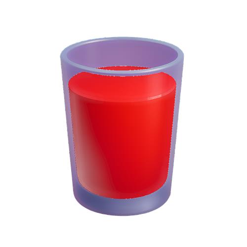 Rødt Drikke Glas
