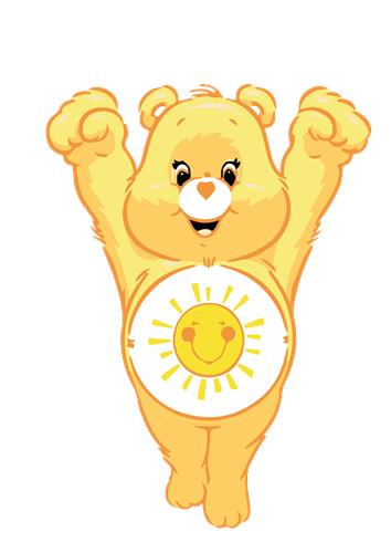 Glad Bamse med Solsymbol